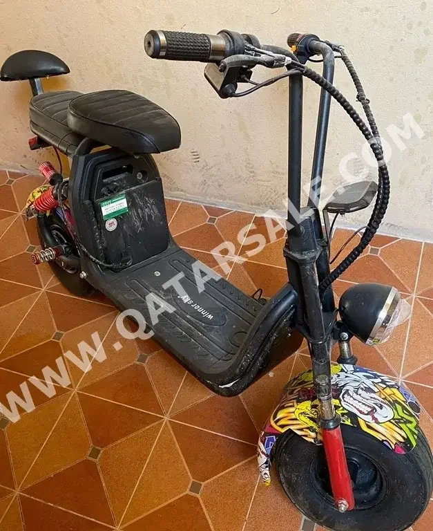 Electric Scooter  - Black  - Foldable