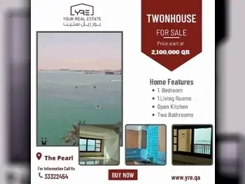 Family Residential  - Not Furnished  - Doha  - The Pearl  - 1 Bedrooms