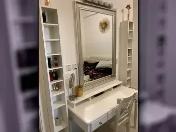 Wardrobes & Dressers - IKEA  - Dressing Table, Mirror, Chair & 2 Shelving Units  - White