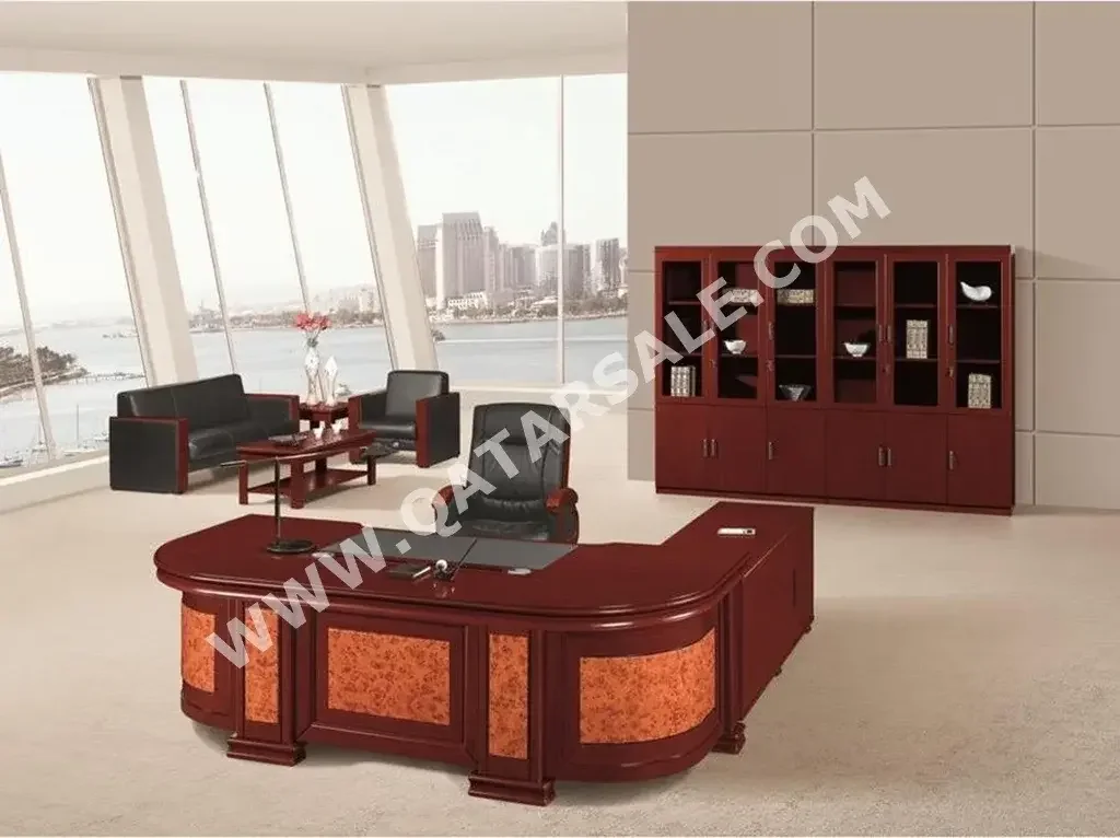 Desks & Computer Desks - Luxury Executive Desk  - Multicolor  - With Chest of 3 Drawers