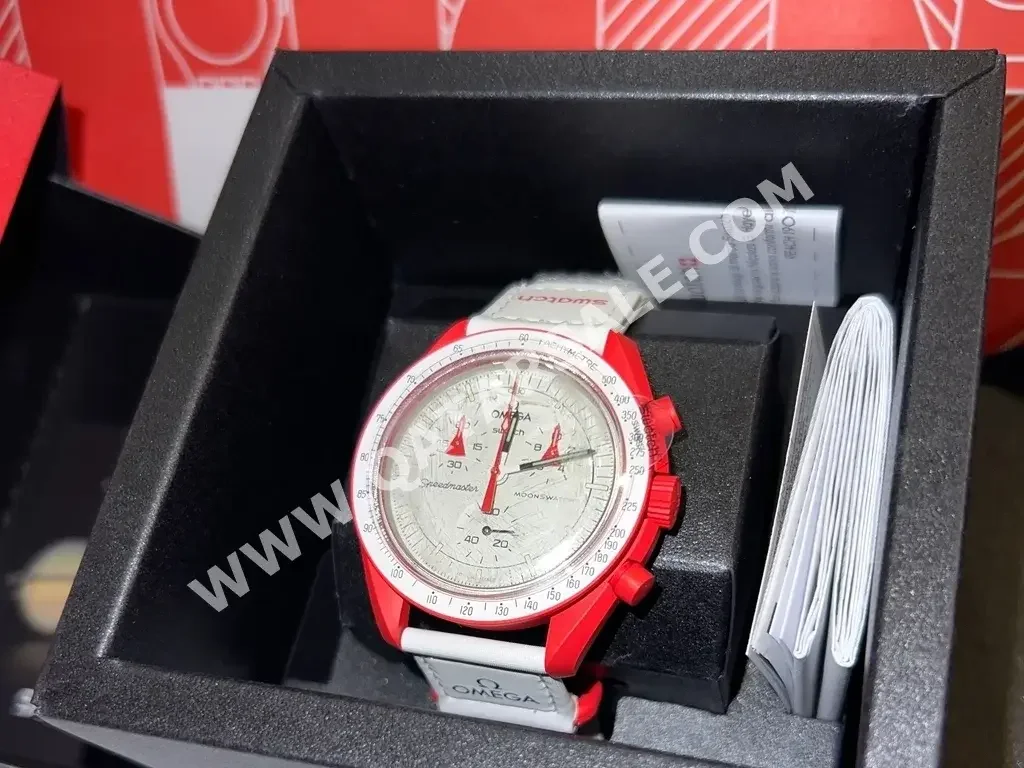 Watches - Omega  - Quartz Watch  - Red  - Unisex Watches