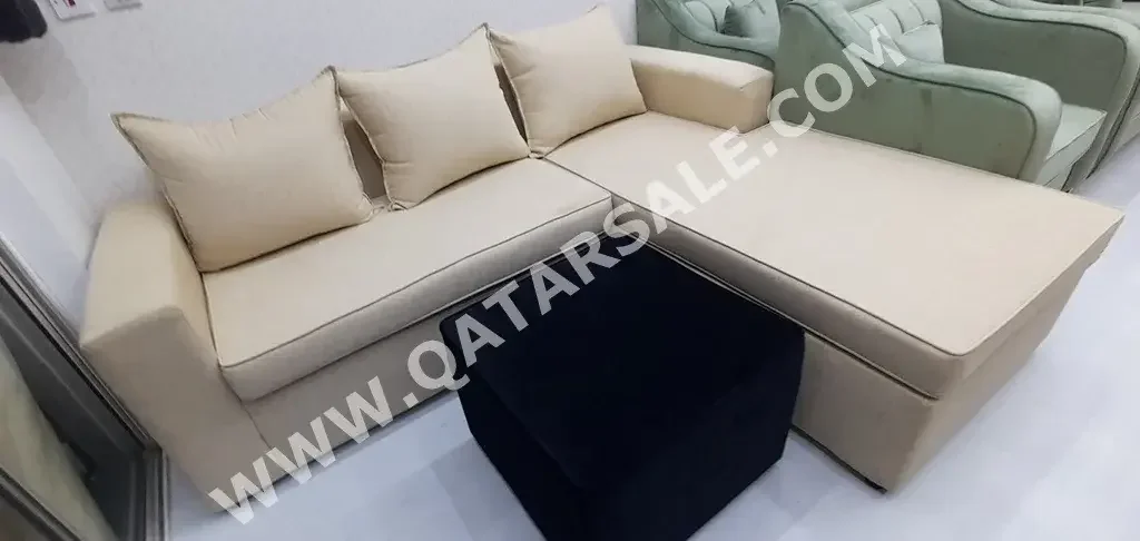Sofas, Couches & Chairs Sofa Set  - Fabric  - White