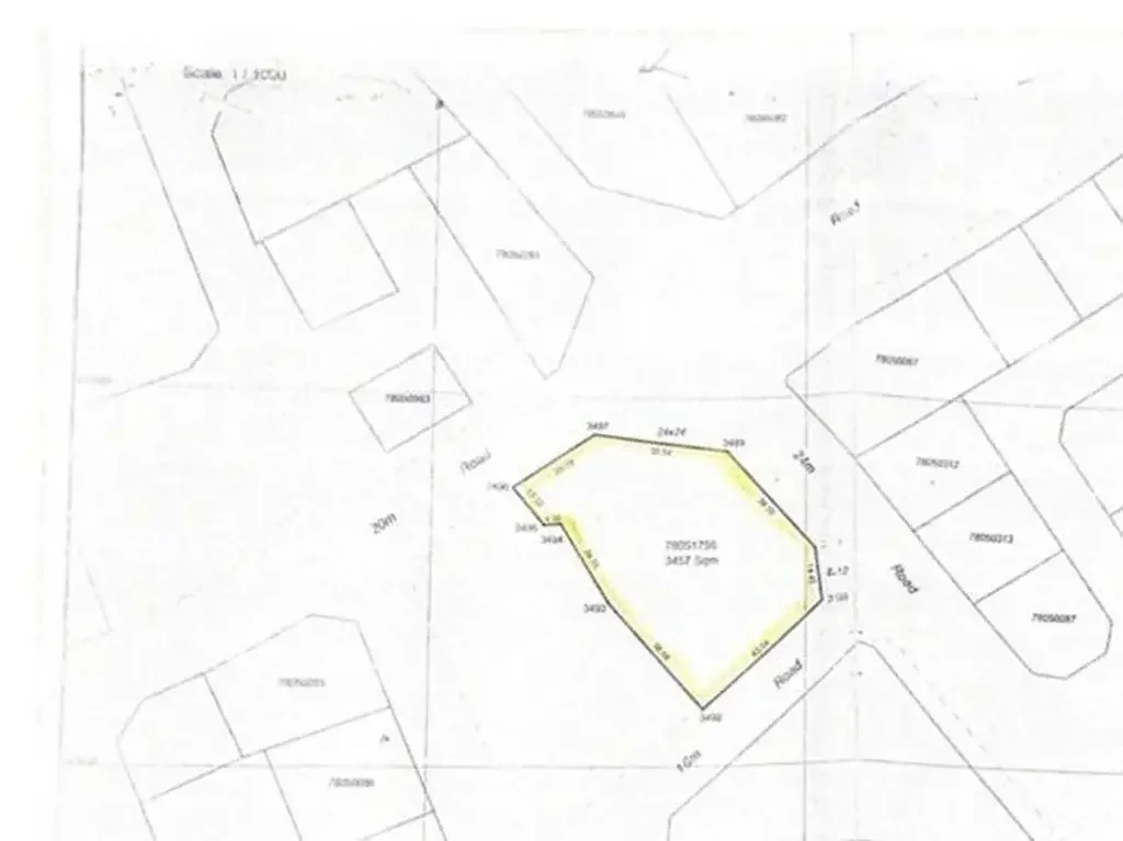 اراضي للبيع في الشمال  - أبو ظلوف  -المساحة 3,457 متر مربع