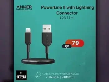 Wired Chargers & Wireless Chargers Charger Only  Apple/Apple Products  Anker  Black