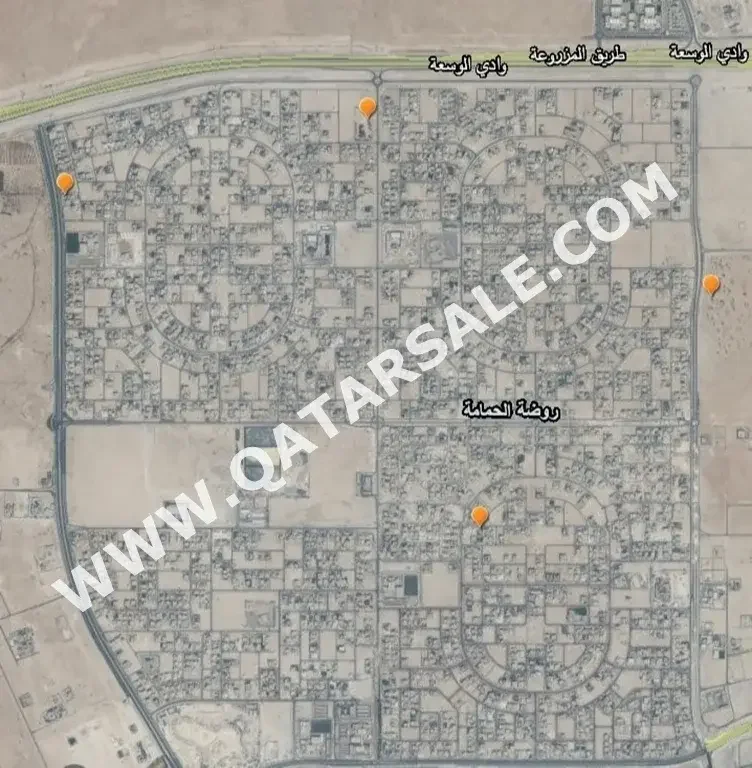 اراضي للبيع في الظعاين  - روضة الحمامة  -المساحة 1,246 متر مربع