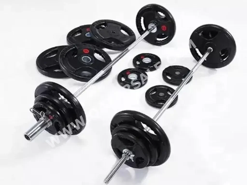 Weights - Dumbbell Plate  - Round  - Black