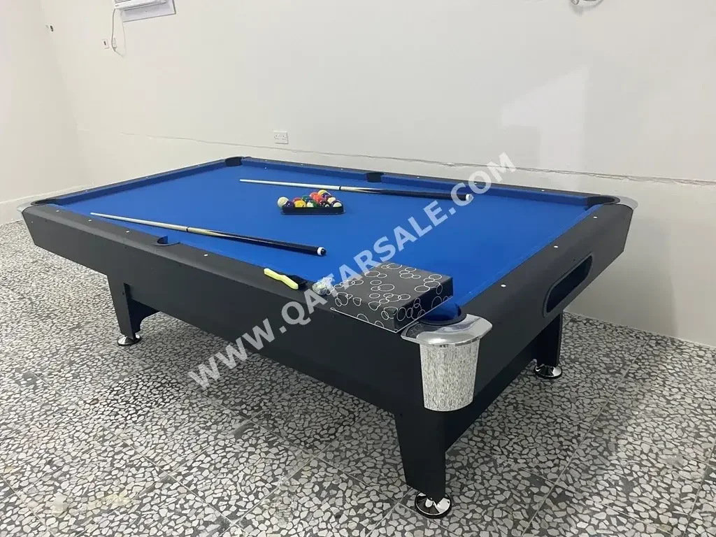 Black and Blue  Billiard Table