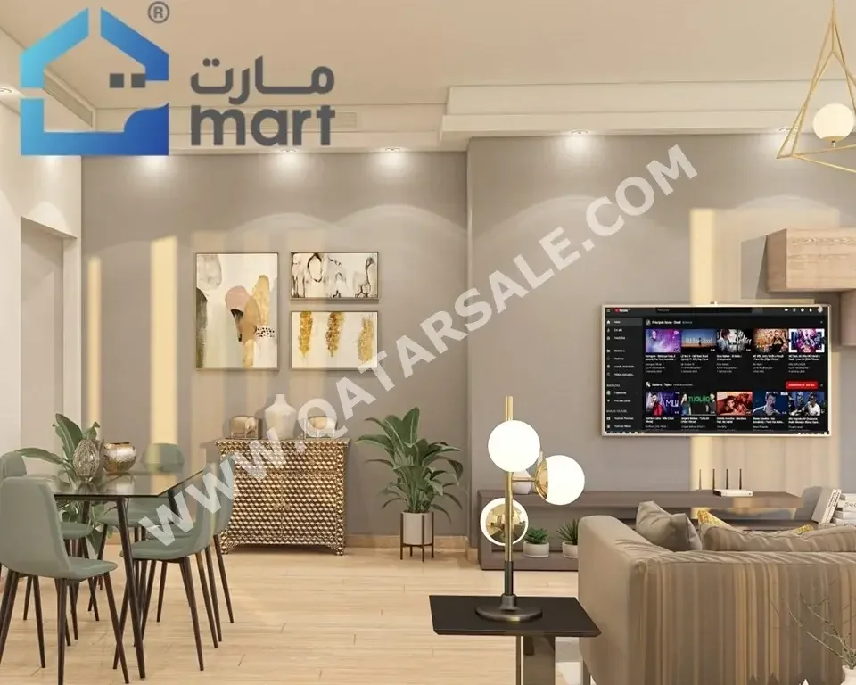 2 Bedrooms  Apartment  For Sale  in Lusail -  Down Town  Semi Furnished