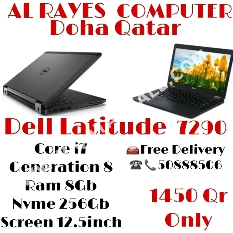 Laptops Dell  - Latitude  - Black  - Windows 10  - Intel  - Core i7  -Memory (Ram): 8 GB