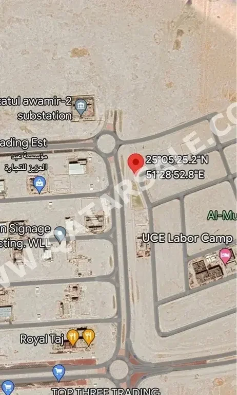 Lands For Sale in Al Wakrah  - Mesaieed  -Area Size 1,020 Square Meter