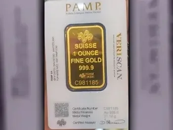 Gold By Weight  Gold Bar  Switzerland  Unisex  31.1 Gram  Yellow Gold  24k
