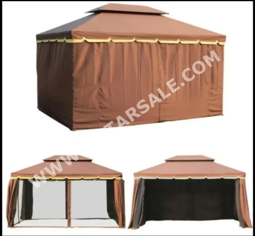 Extended or Modified Dome Tent  - White  -Length: 3 CM  -Width: 3 CM  -Height: 2.5 CM
