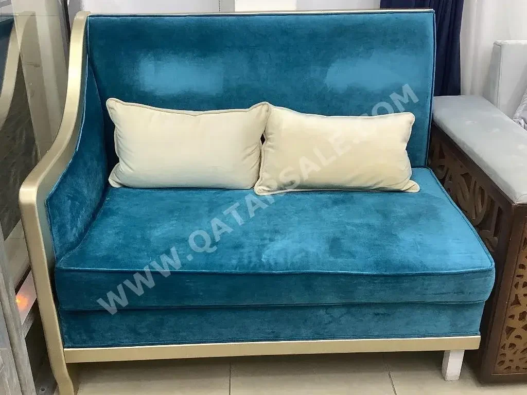 Sofas, Couches & Chairs Sofa Set  - Velvet  - Blue
