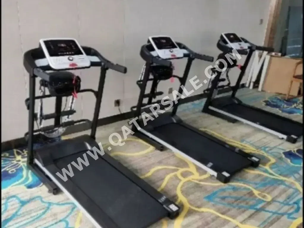 Gym Equipment Machines - Treadmill  - Black  120 Kg  With Installation  With Delivery