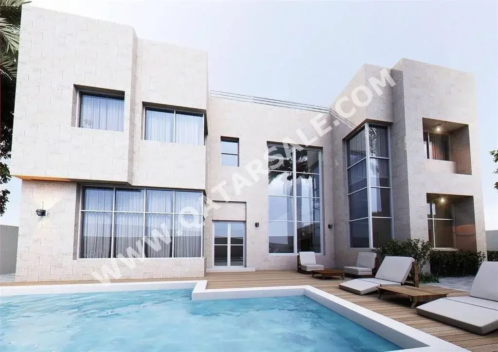 Family Residential  - Semi Furnished  - Lusail  - Down Town  - 5 Bedrooms