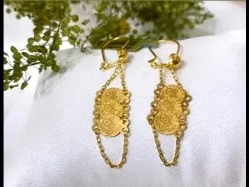 Gold Earring  Turkey  Woman  By Item ( Designers )  Yellow Gold  21k