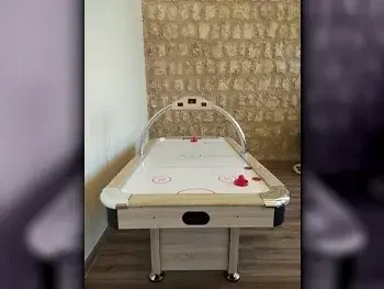 Gray and Off White  Hockey Table