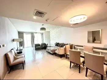 3 Bedrooms  Apartment  For Rent  in Lusail -  Marina District  Fully Furnished