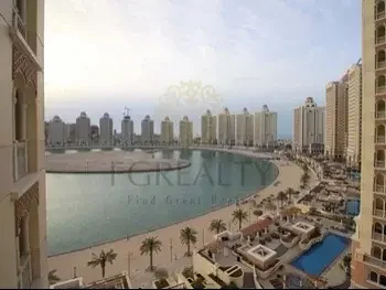 2 غرف نوم  شقة  للايجار  في الدوحة -  اللؤلؤة  غير مفروشة