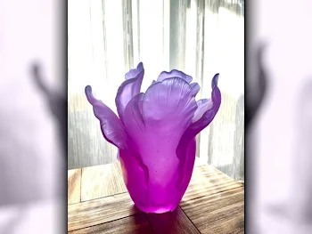 Vases & Bowls Large (Over 15W)  Daum  Purple  Table Vase  Tulip  Glass