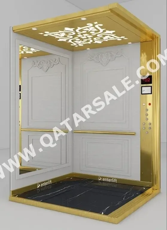 Elevators 6  Multicolor  2  Indoor  Stainless Steel  3  480 Kg  2023  Warranty  With Mirror \  MRL Elevator  140 m2 Elevator Space