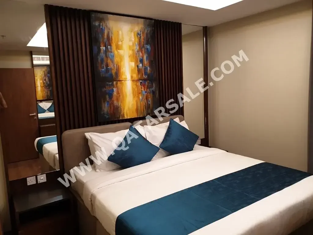 2 غرف نوم  شقة فندق  للايجار  في الدوحة -  المنصورة  مفروشة بالكامل