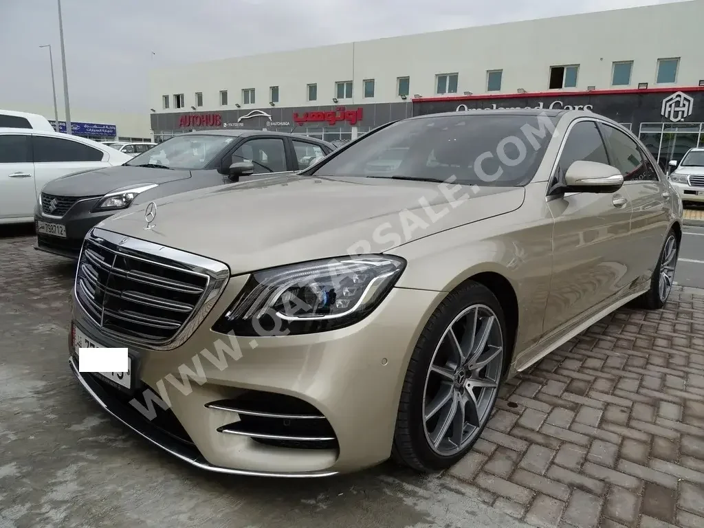 Mercedes-Benz  S-Class  450  2019  Automatic  111,000 Km  6 Cylinder  Rear Wheel Drive (RWD)  Sedan  Gold  With Warranty