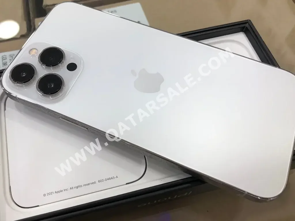 Apple  - iPhone 13  - Pro Max  - White  - 256 GB  - Under Warranty