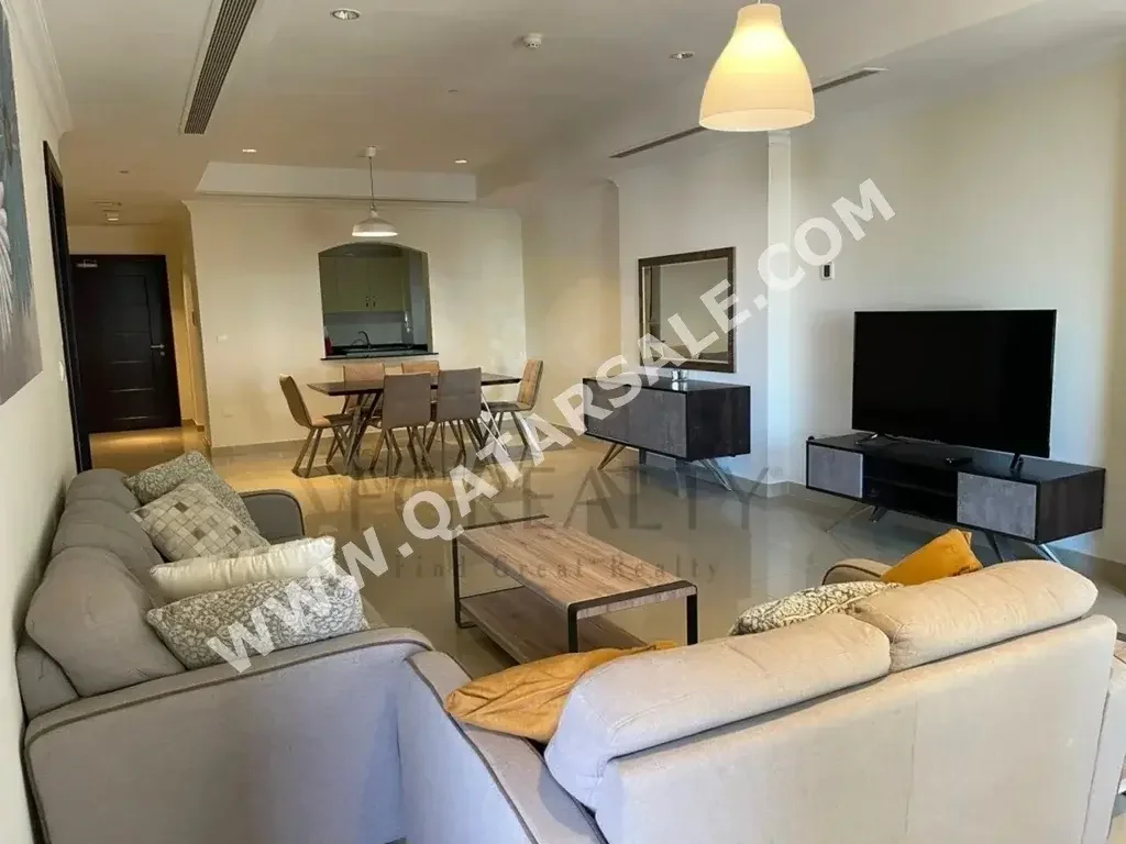 1 Bedrooms  Apartment  For Rent  in Doha -  The Pearl  Fully Furnished