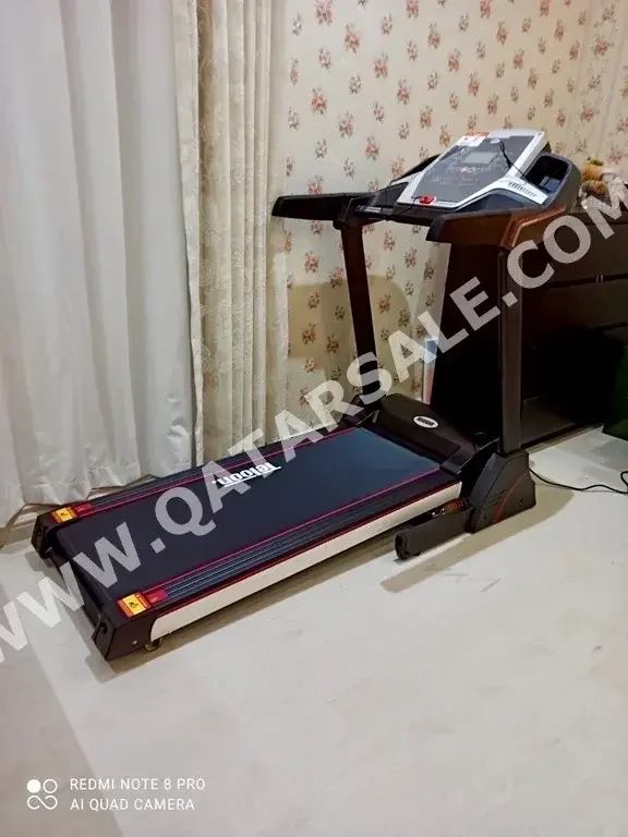 Gym Equipment Machines - Treadmill  - Black  - Teloon  2022  1560 CM  760 CM  110 Kg  Warranty  With Cushions  With Installation  With Delivery