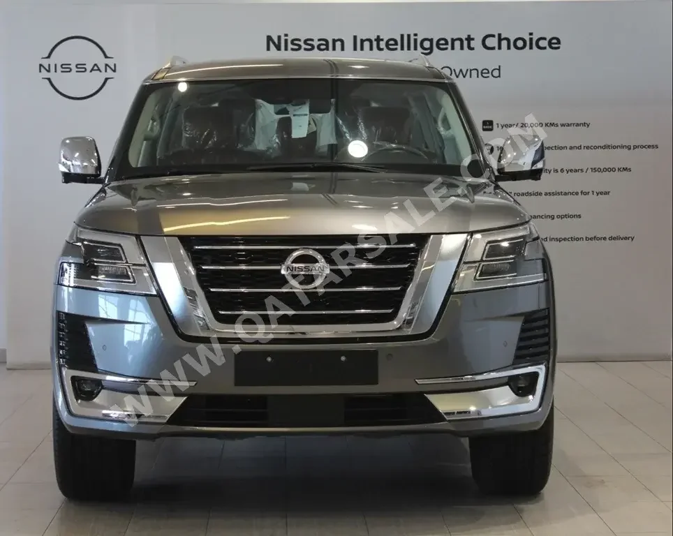 Nissan  Patrol  LE Platinum  2021  Automatic  22 Km  8 Cylinder  Four Wheel Drive (4WD)  SUV  Gray  With Warranty